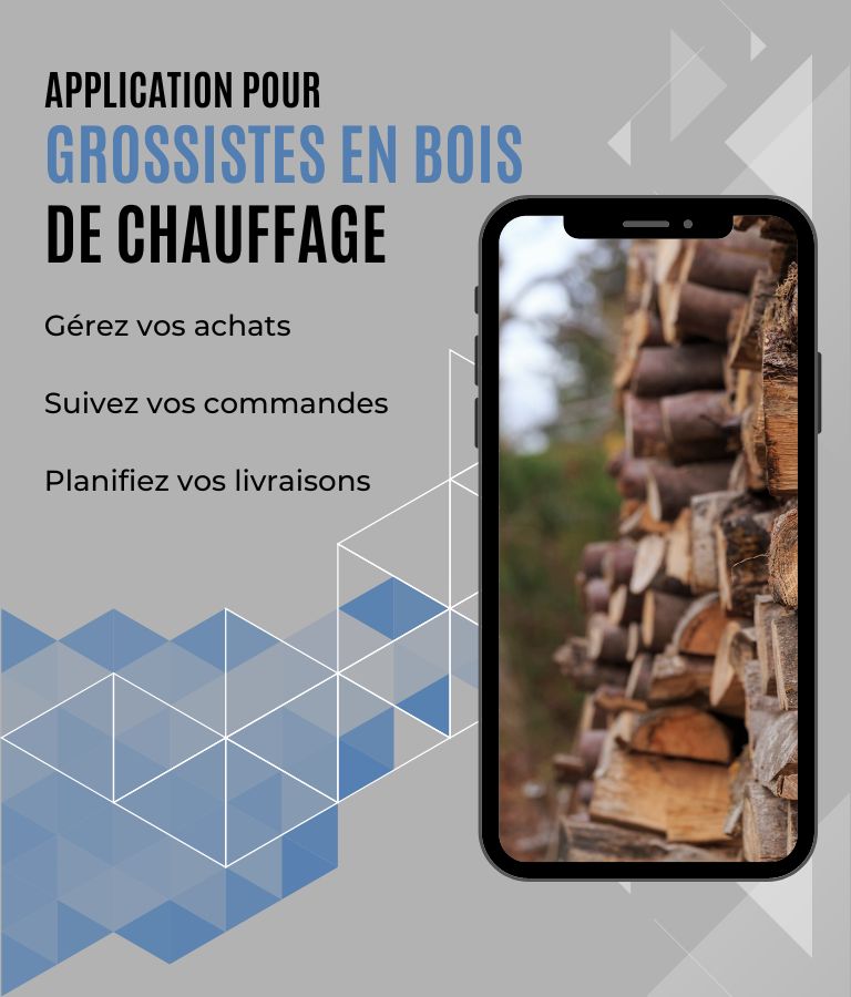 Application pour grossistes en bois de chauffage