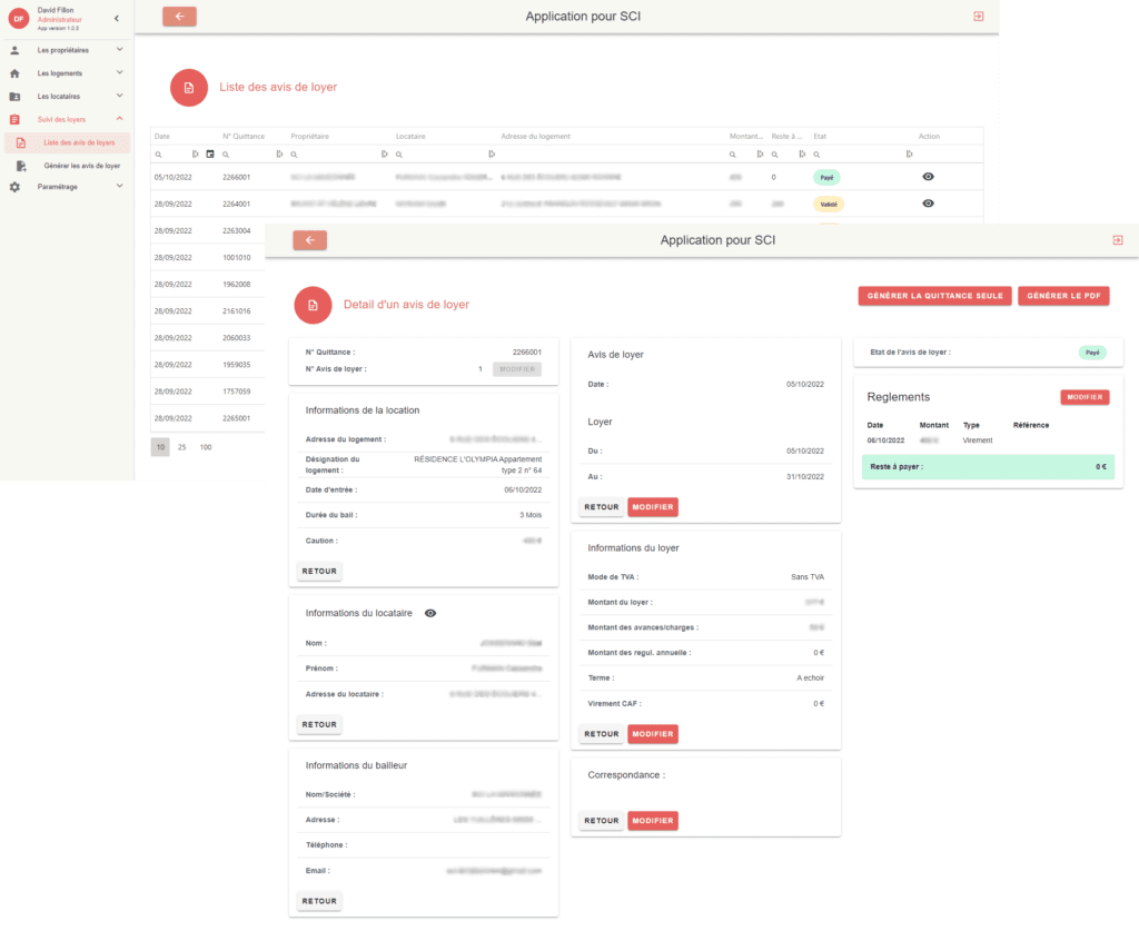 visuel Avis et quittance SCI