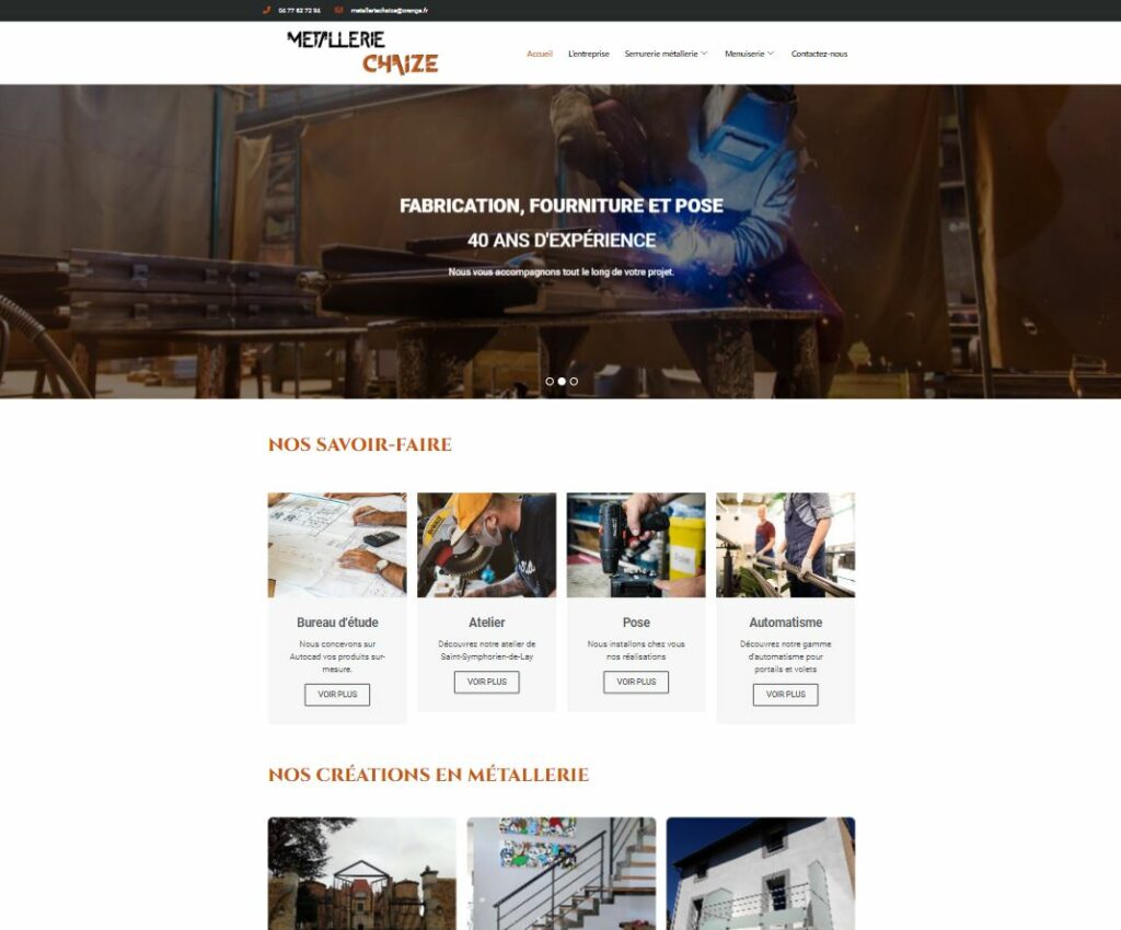 image vignette site Métallerie Chaize
