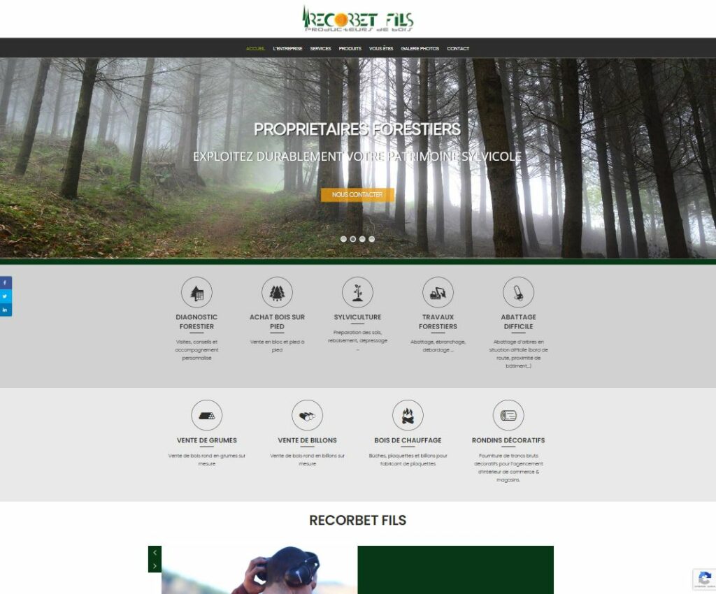 image vignette site Recorbet Fils