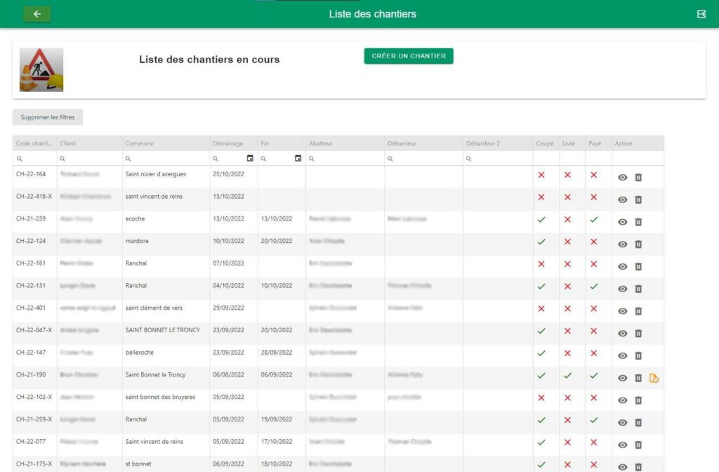 visuel liste des chantiers