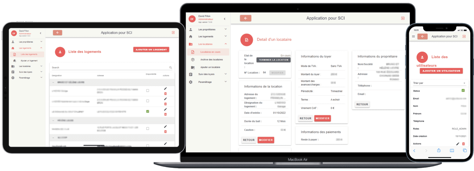 visuel application SCI