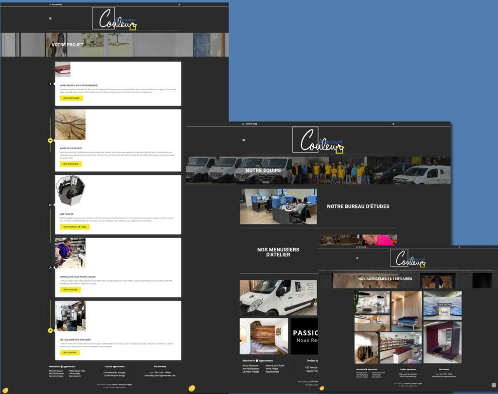 site vitrine Couleur Agencement