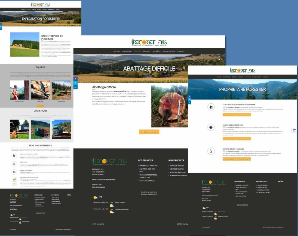 site vitrine Recorbet Fils